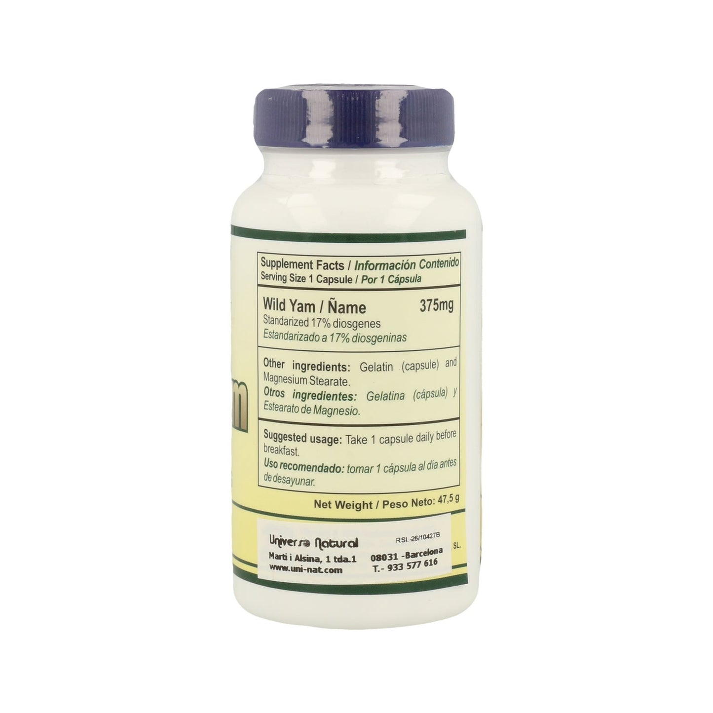 Vbyotics Wild Yam 100 caps