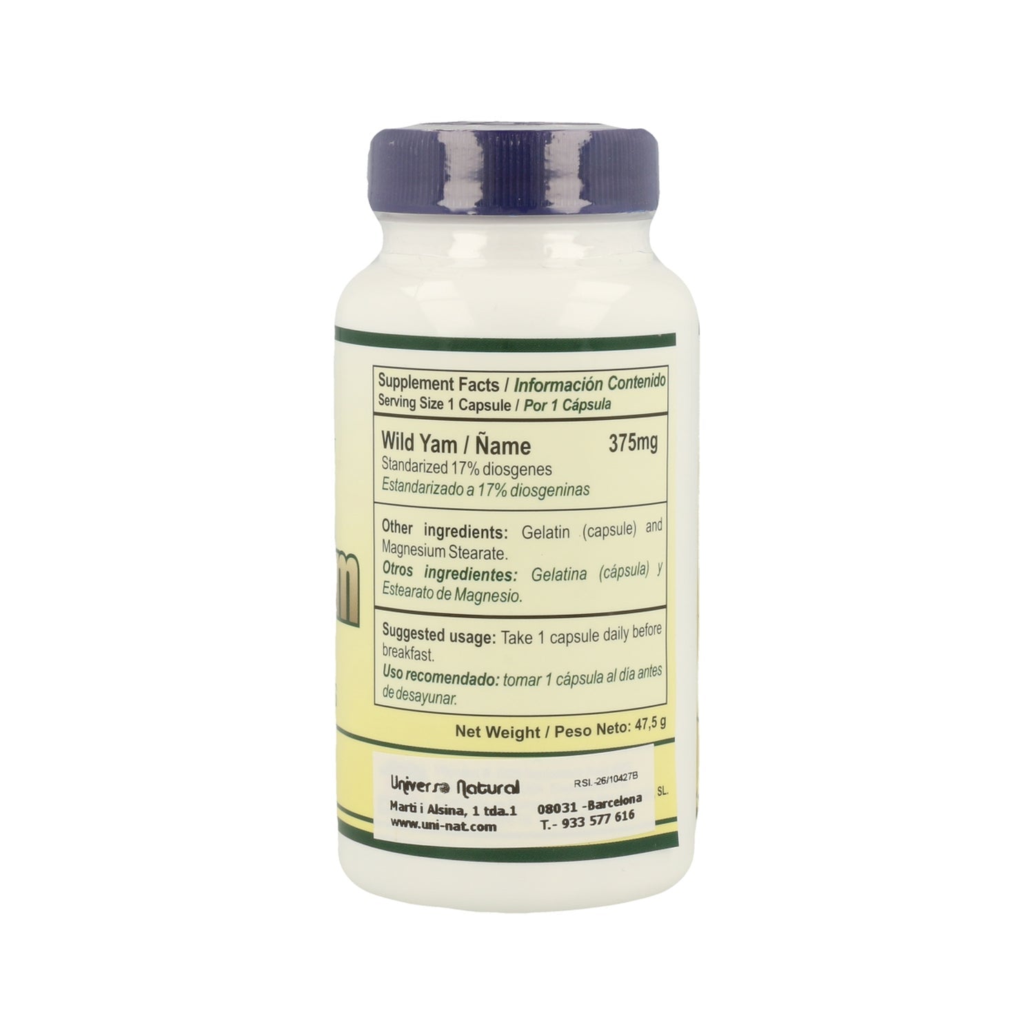 Vbyotics Wild Yam 100 caps