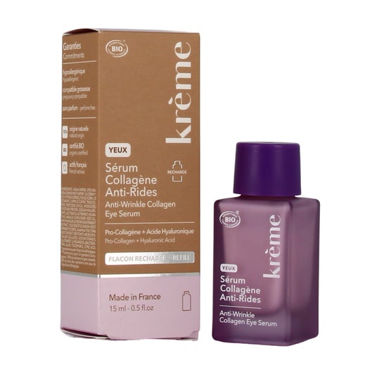 Crema Recarga Sérum Ojos Colágeno Antienvejecimiento Bio 15 ml