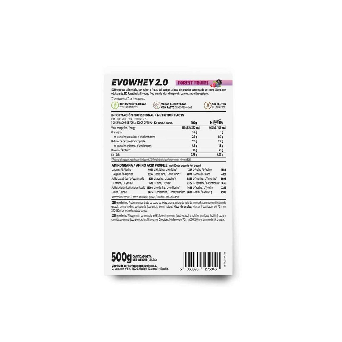 HSN Evowhey Protein Frutas del Bosque 500g