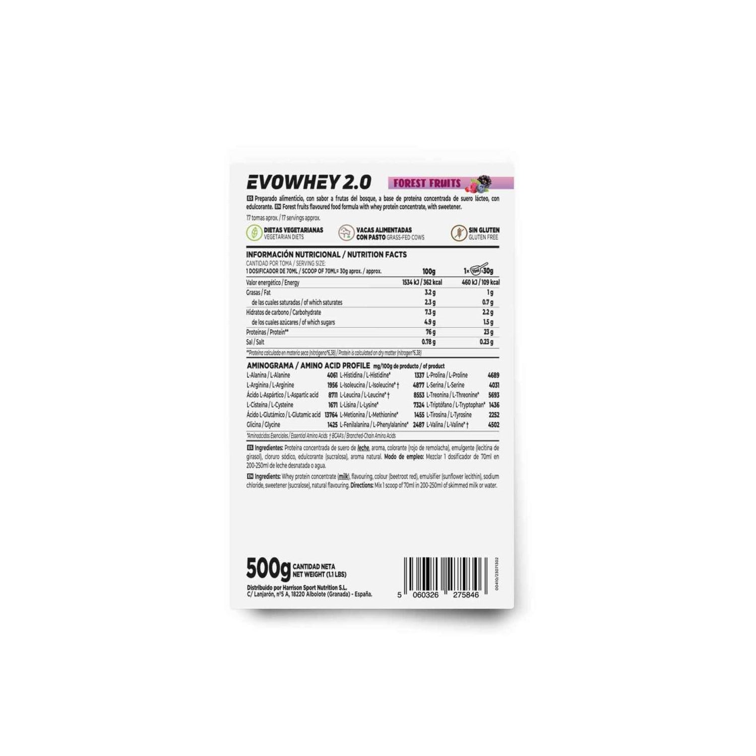 HSN Evowhey Protein Frutas del Bosque 500g