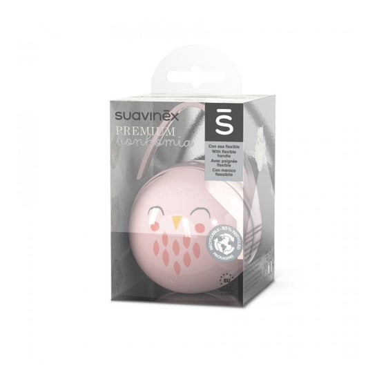 Suavinex Premium Bonhomia Porta Chupetes Rosa 1ud