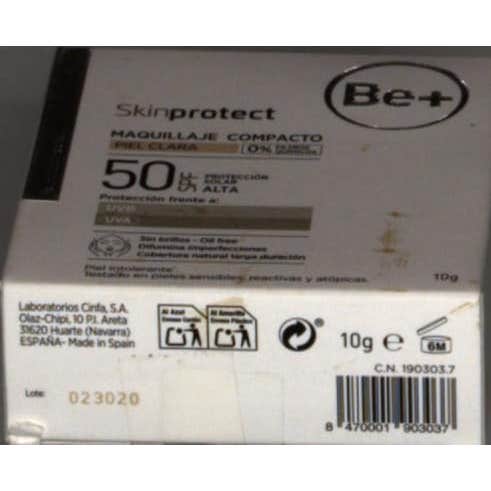 Be+ Skin Protector Solar Maquillaje Piel Clara Spf50 10g