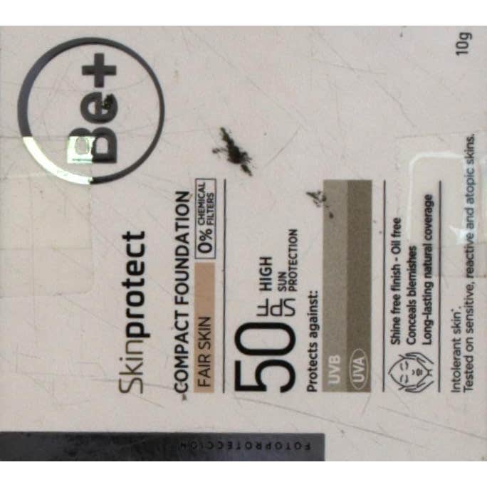 Be+ Skin Protector Solar Maquillaje Piel Clara Spf50 10g