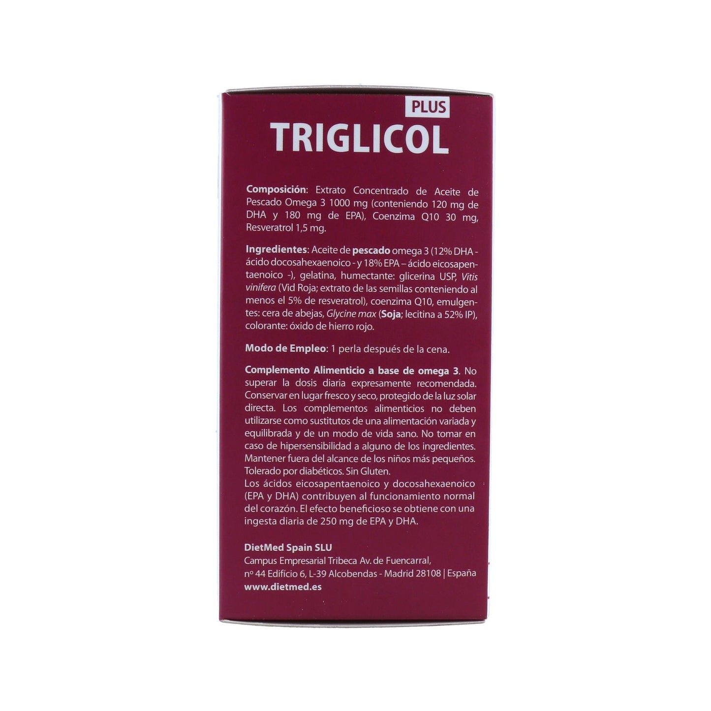 Dietmed Triglicol Plus 60 Perlas