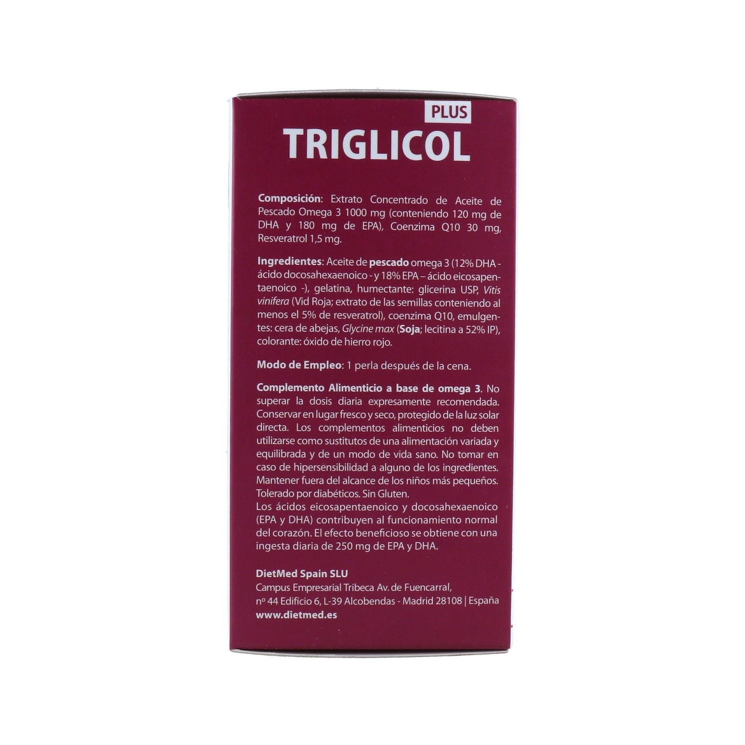 Dietmed Triglicol Plus 60 Perlas