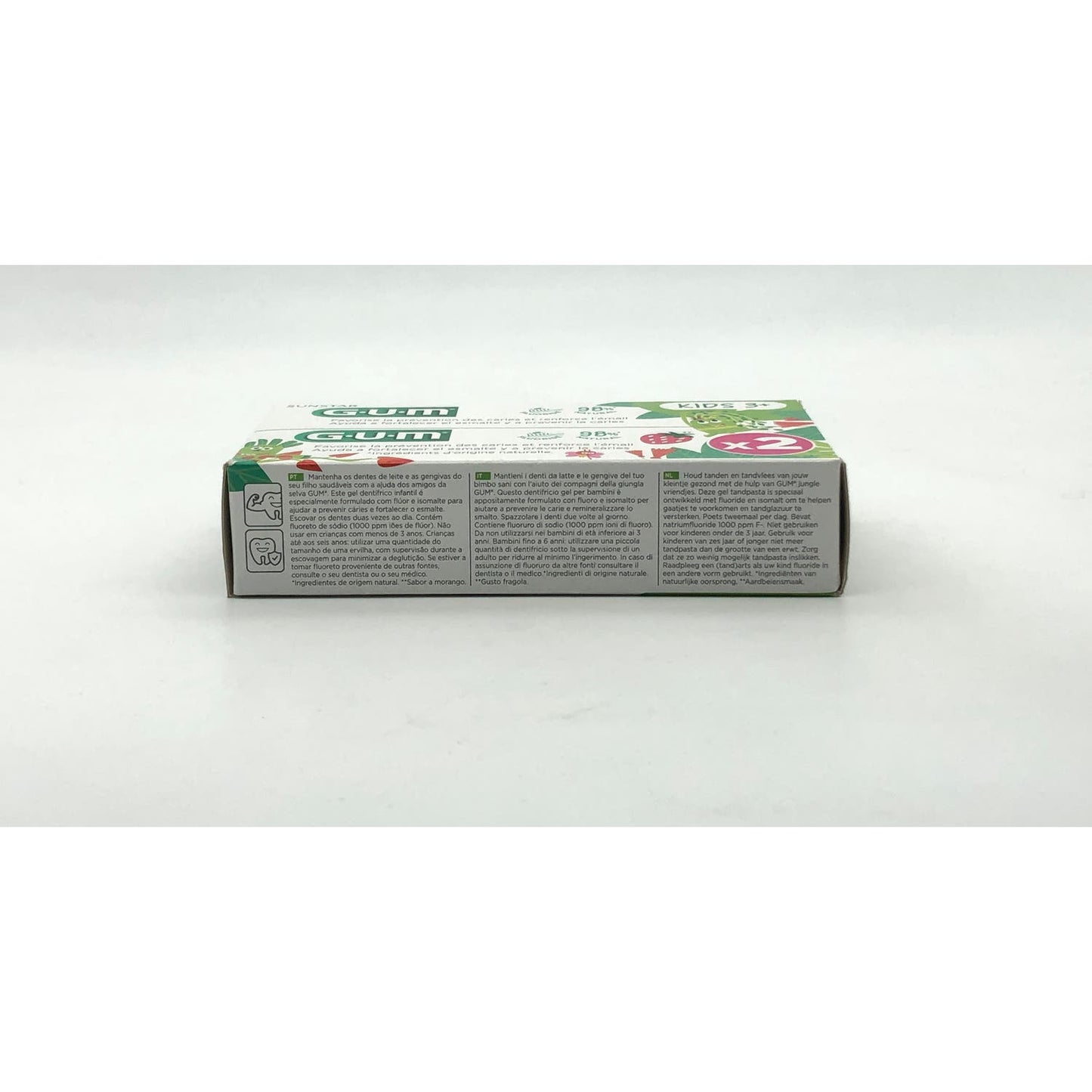 Gum Kids Gel Dentífrico 3+ años 2x50ml
