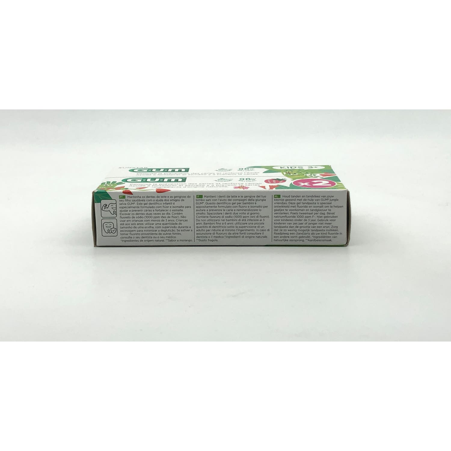 Gum Kids Gel Dentífrico 3+ años 2x50ml