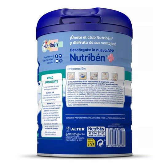 Nutriben Leche Ar 800g