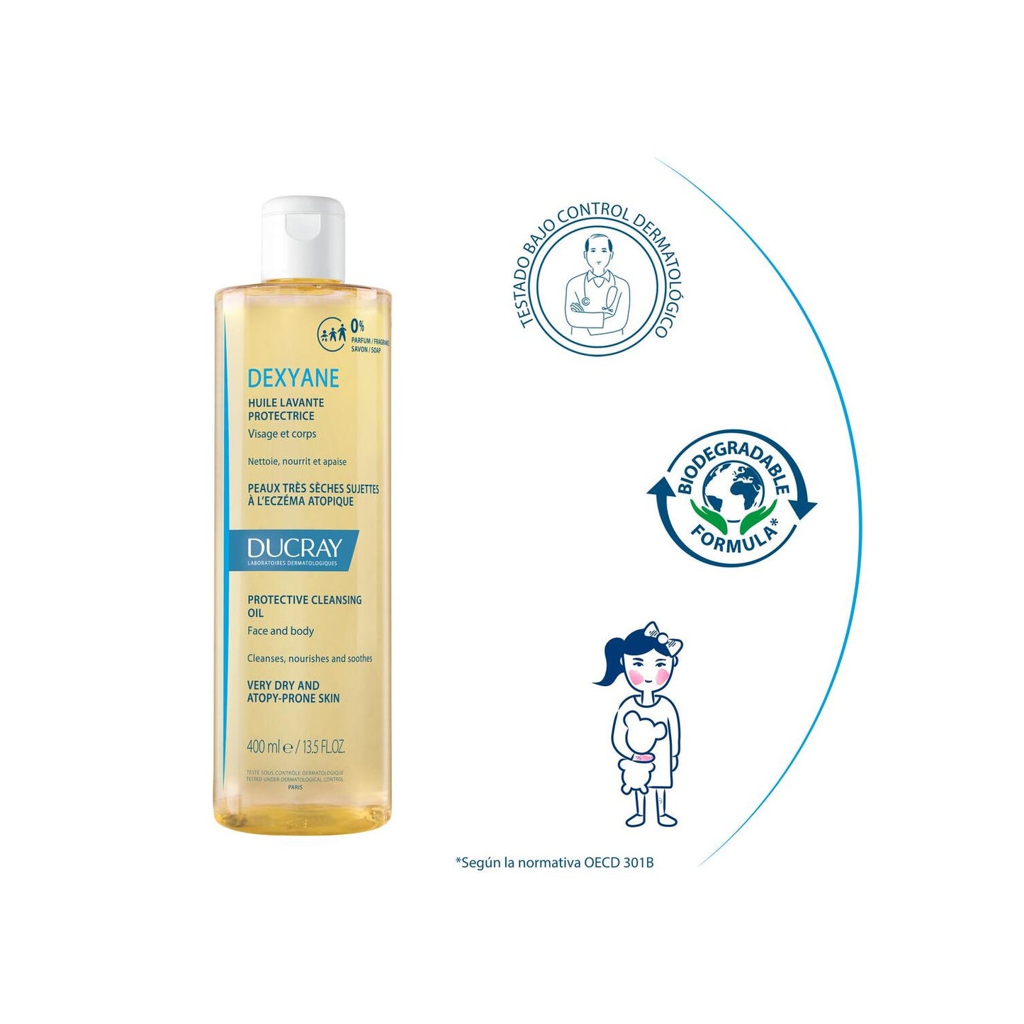 Ducray Dexyane Aceite Limpiador Protector 400ml