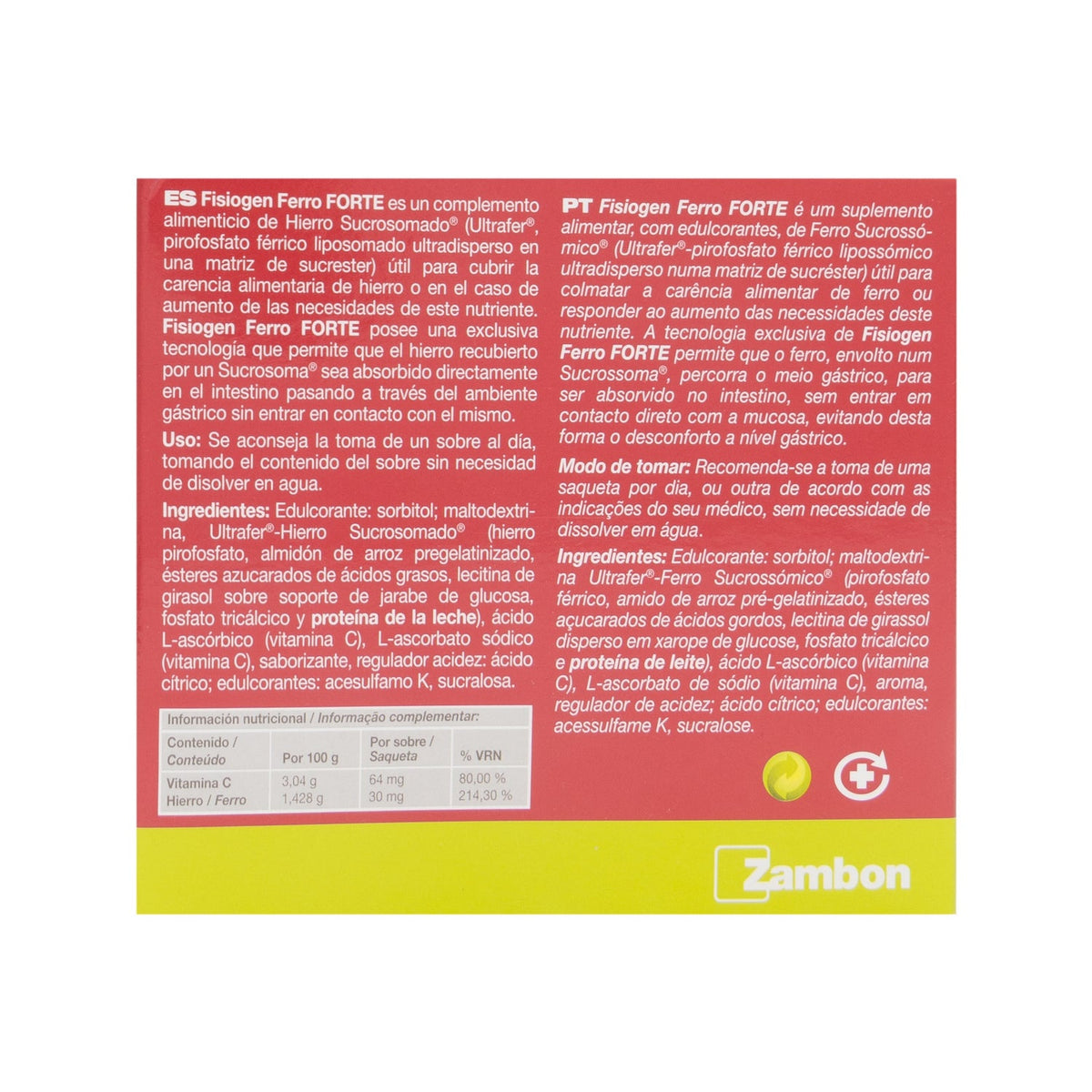 Fisiogen Ferro Forte 30 sobres