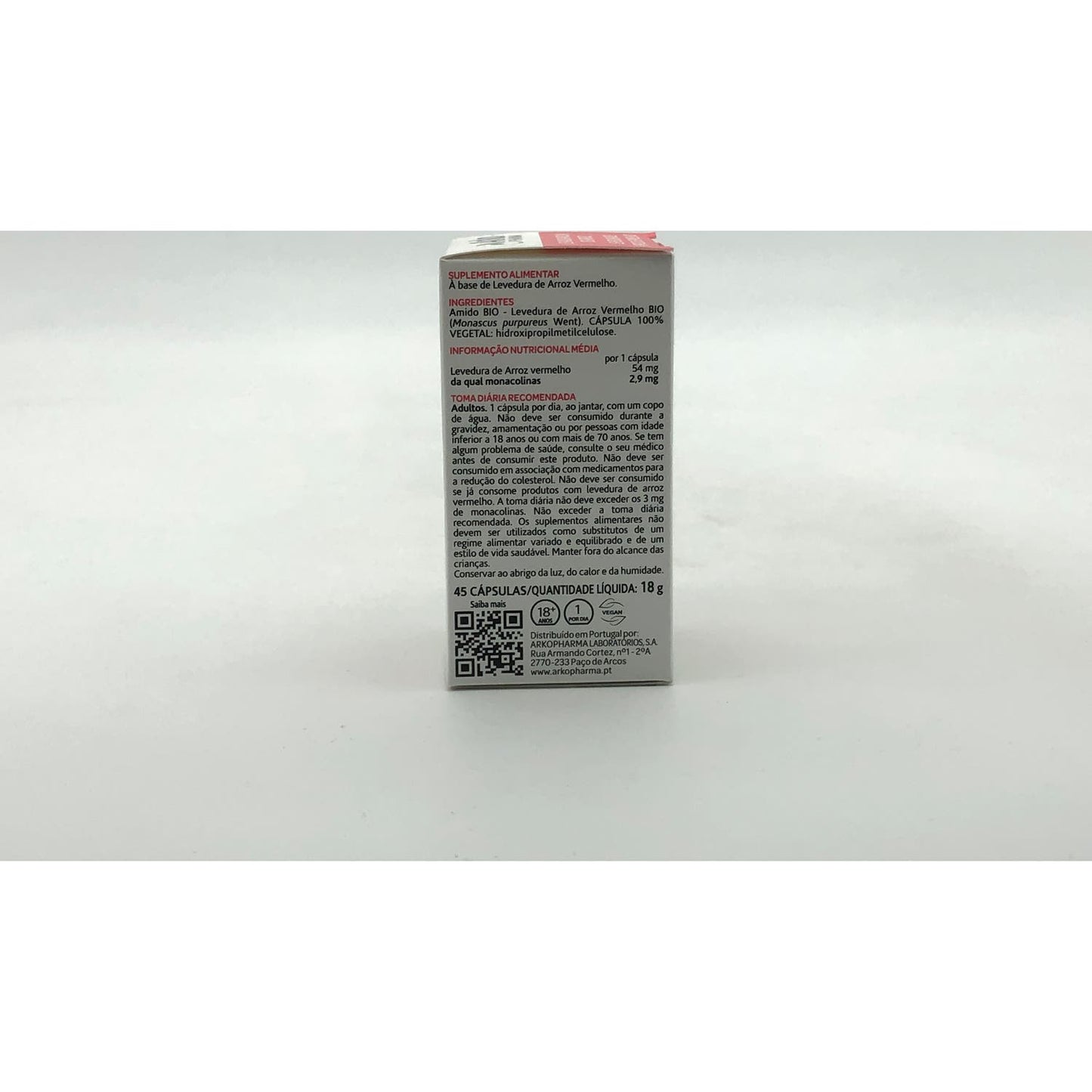 Arkopharma Arkocápsulas Levadura Roja de Arroz BIO 45caps