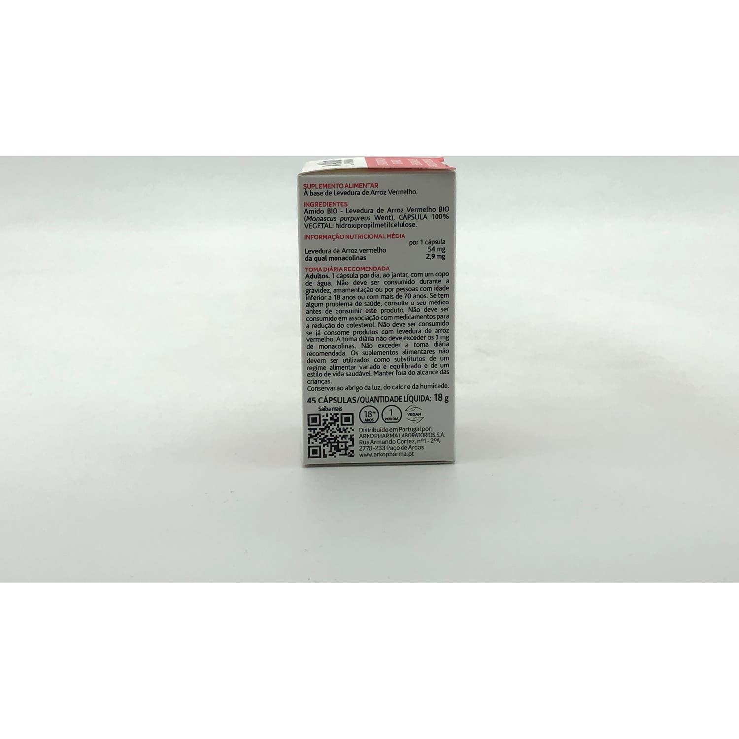 Arkopharma Arkocápsulas Levadura Roja de Arroz BIO 45caps