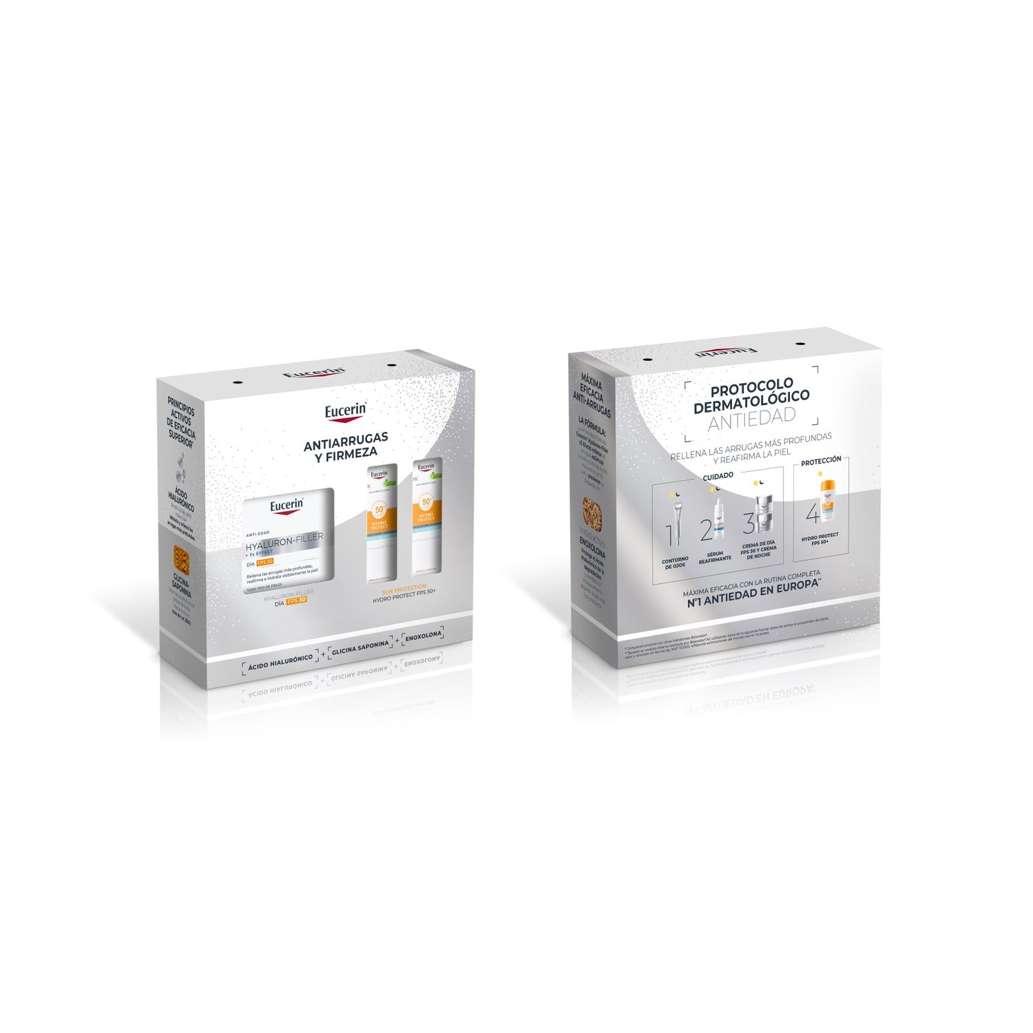 Eucerin Pack antiedad Hyaluron-Filler Crema de Día FPS 30 50ml + 2 Minis Sun Hydro Protect FPS 50+ 2x5ml