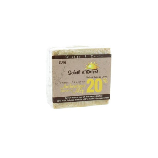 Jabón de Alepo Pharm'Up 20% Soleil D'Orient Pan Cara y Cuerpo 200G