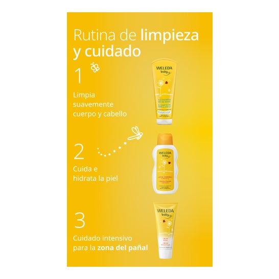 Weleda Baby 2 en 1 Champú y Gel de Ducha de Caléndula 200ml