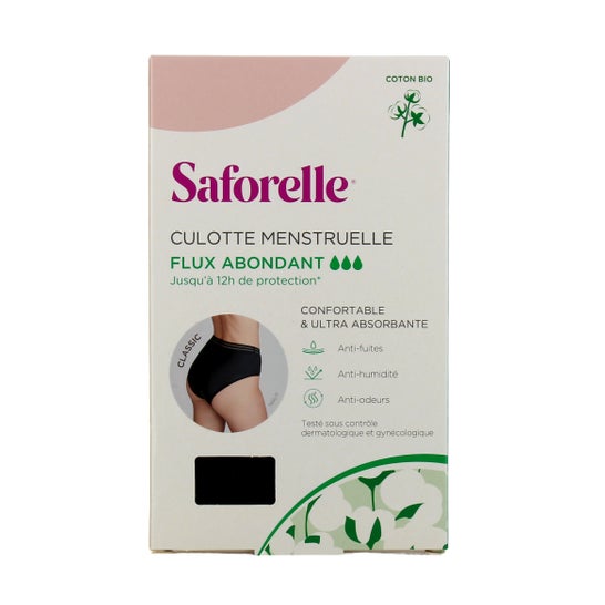 Saforelle Culotte Menstruelle Classic Flux Abondant T40 1 Unité