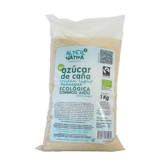 Alternativa3 Azucar de caña Golden Light BIO Paraguay 1kg
