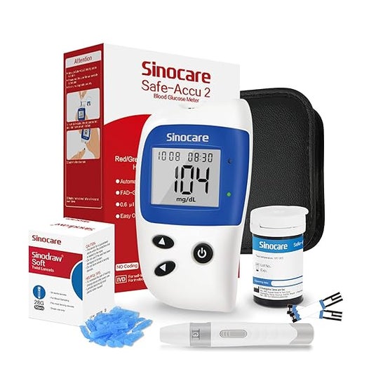 Sinocare Safe-Accu2 Kit Glucómetro
