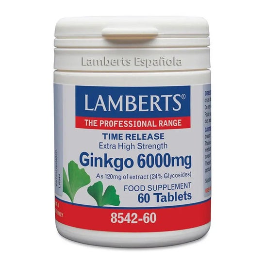 Lamberts Ginkgo Biloba 6000mg 60 comprimidos