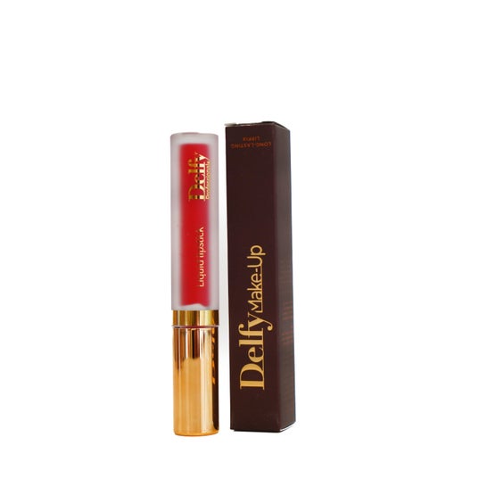 Delfy Lipfix Liquid Lipstick Color Aurora Red 6 ml