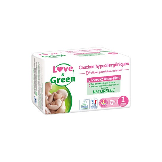 Love&Green Pañales Ecológicos T1 2-5Kg 44