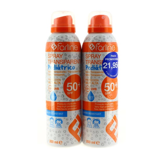 Farline Pack Protector Solar Spray SPF50+ 2x200ml