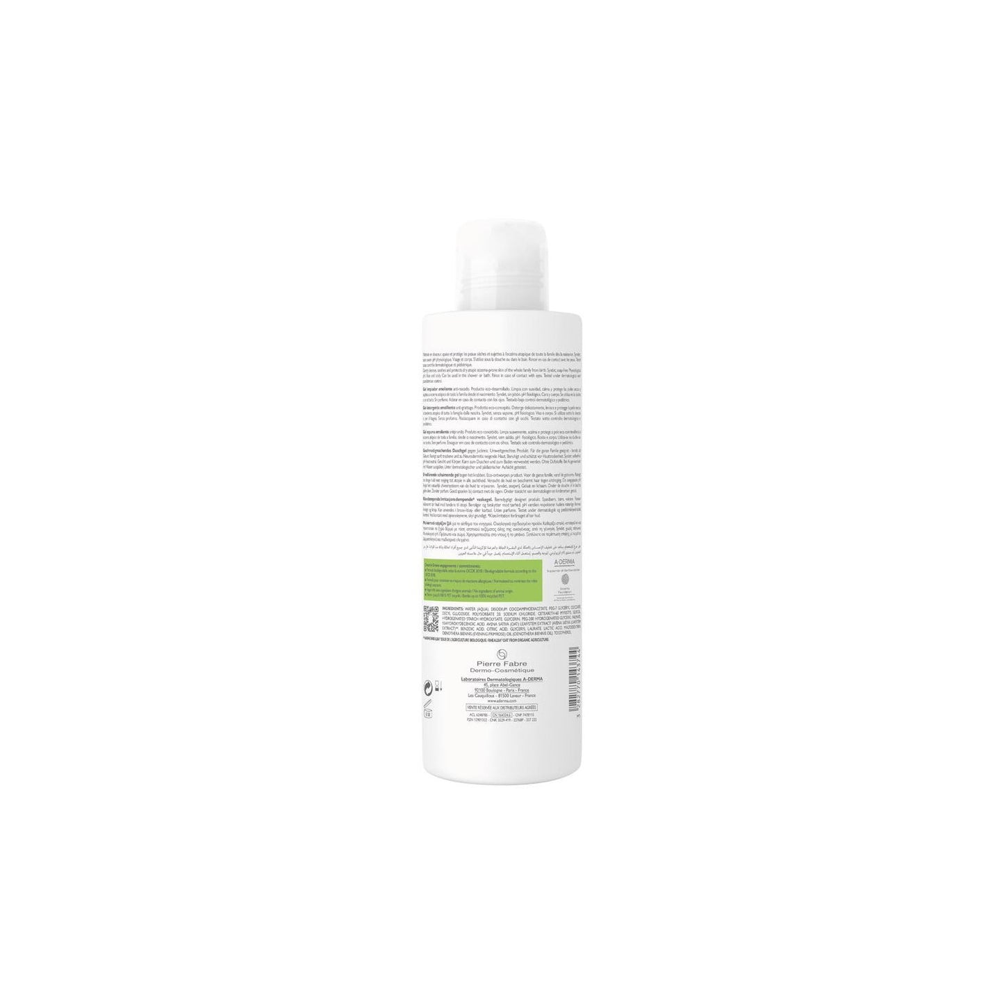 A-Derma Exomega Control Gel Espumoso Emoliente Anti-Rascado 500ml