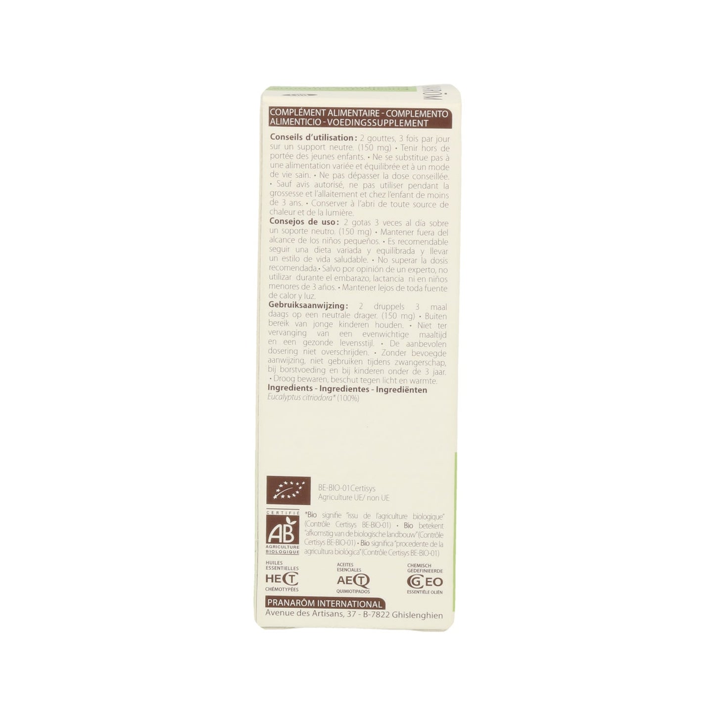 Pranarôm Aceite Esencial de Eucalipto Azul BIO 10 ml