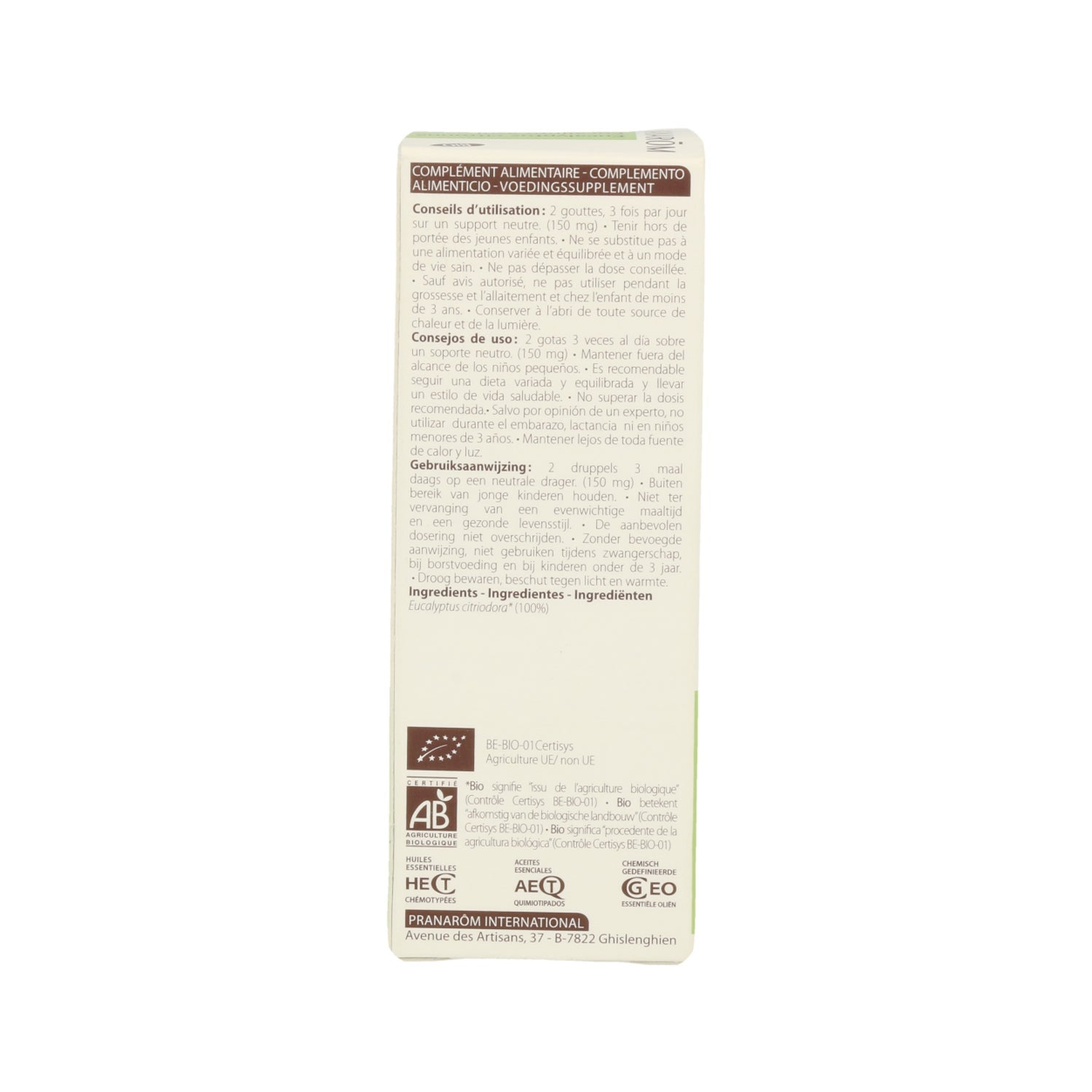 Pranarôm Aceite Esencial de Eucalipto Azul BIO 10 ml