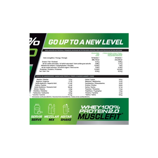 MuscleFit WHEY 100% Protein Creación de Músculo Sabor ChocoKit 2kg