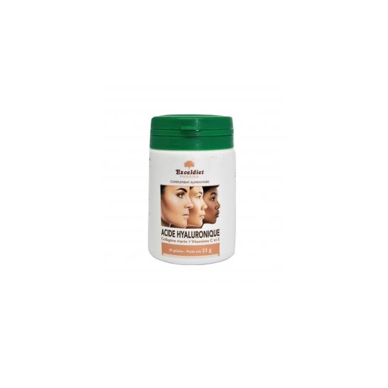 Exceldiet Pharma Ácido Hialurónico Activo Antienvejecimiento y Antiarrugas 60 caps