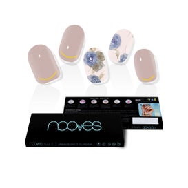 Nooves Elegant Floral Premium Luxe Lámina Uñas Metallic 20uds
