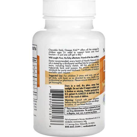 Nordic Naturals Daily Omega Kids Fruta Natural 30caps