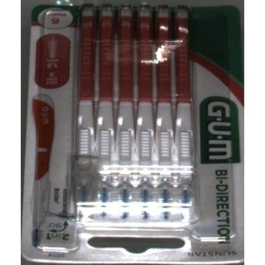 GUM Bi-Direction Cepillo Interdental 1.2mm 6uds