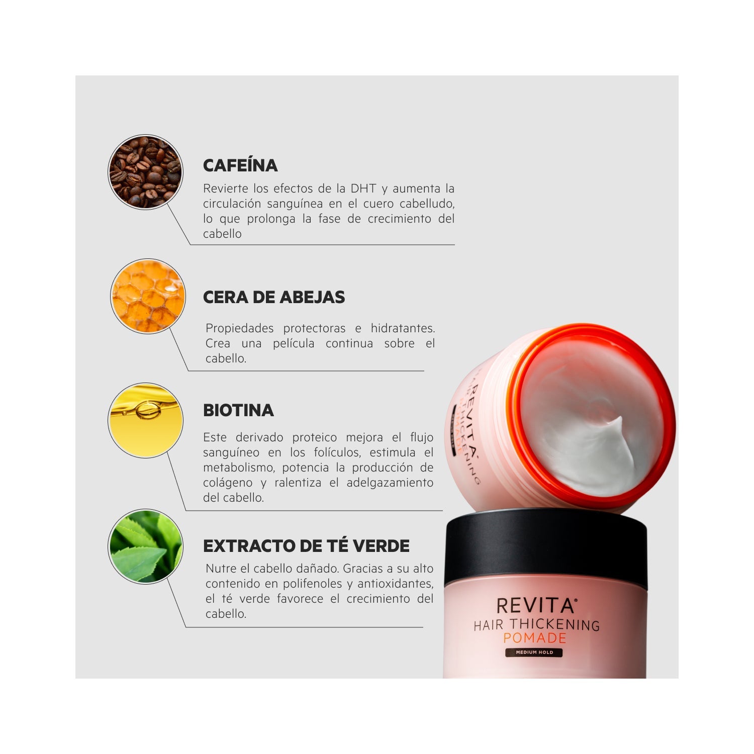 Revita Hair Thickening Pomade Cera para Cabello 100ml