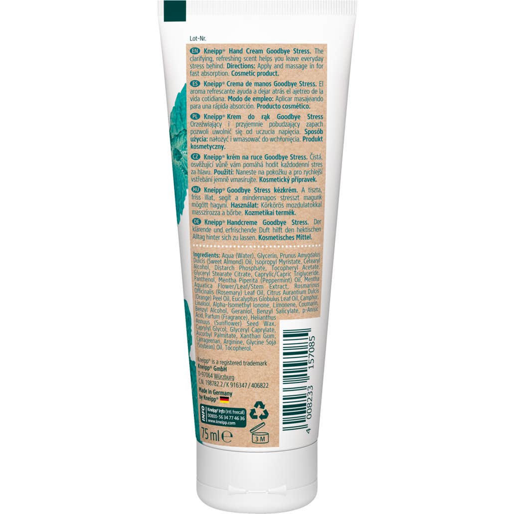 Kneipp Crema de Manos Goodbye Stress 75ml