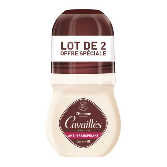 Cavaillès Homme Anti-Transpirant 48 H Roll-On 2 X50 ml