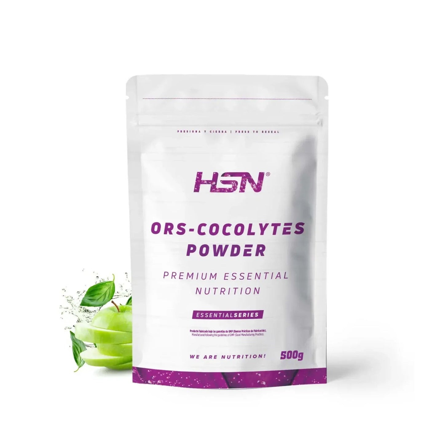 HSN ORS Cocolytes Agua de Coco + Electrolitos en Polvo Manzana 500g
