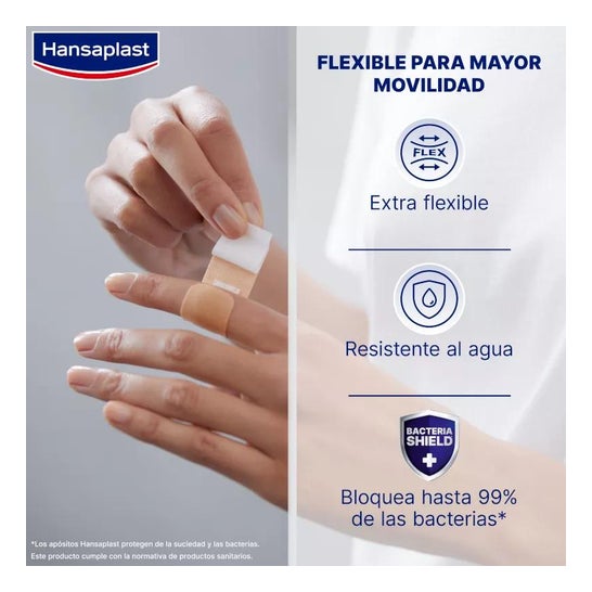 Hansaplast Elastic Apósitos 4 Tamaños 40uds