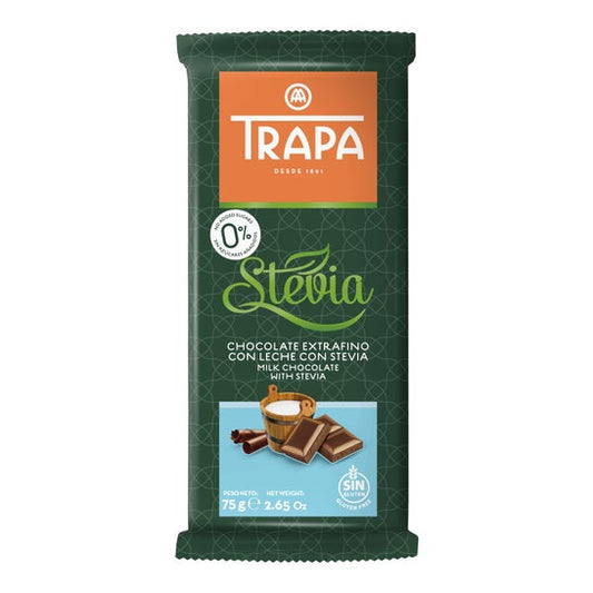 Trapa Chocolate Leche Stevia 75 g