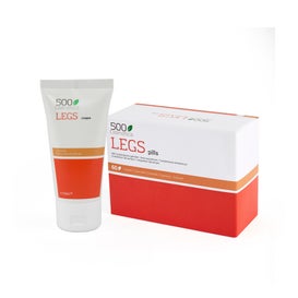 500Cosmetics Piernas Para Varices 60caps + Crema 75ml Pack