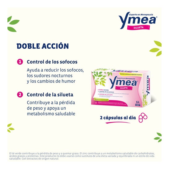 Ymea Menopausia Silueta Nueva Fórmula 64caps