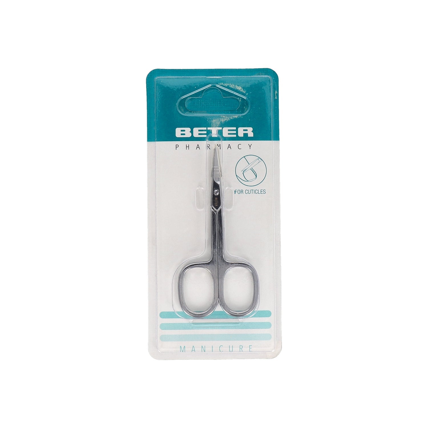 Beter tijera manicura pieles cromada recta profesional