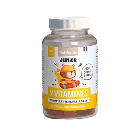 Nat&Form Junior 9 Vitaminas 60 Encías
