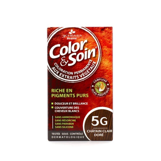 Color & Soin Kit Coloración Permanente 5G Marrón Dorado Claro