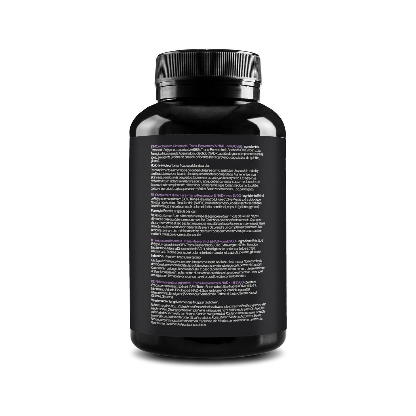 Zenement Trans-Resveratrol & NAD+ con AOVEE 90 perlas