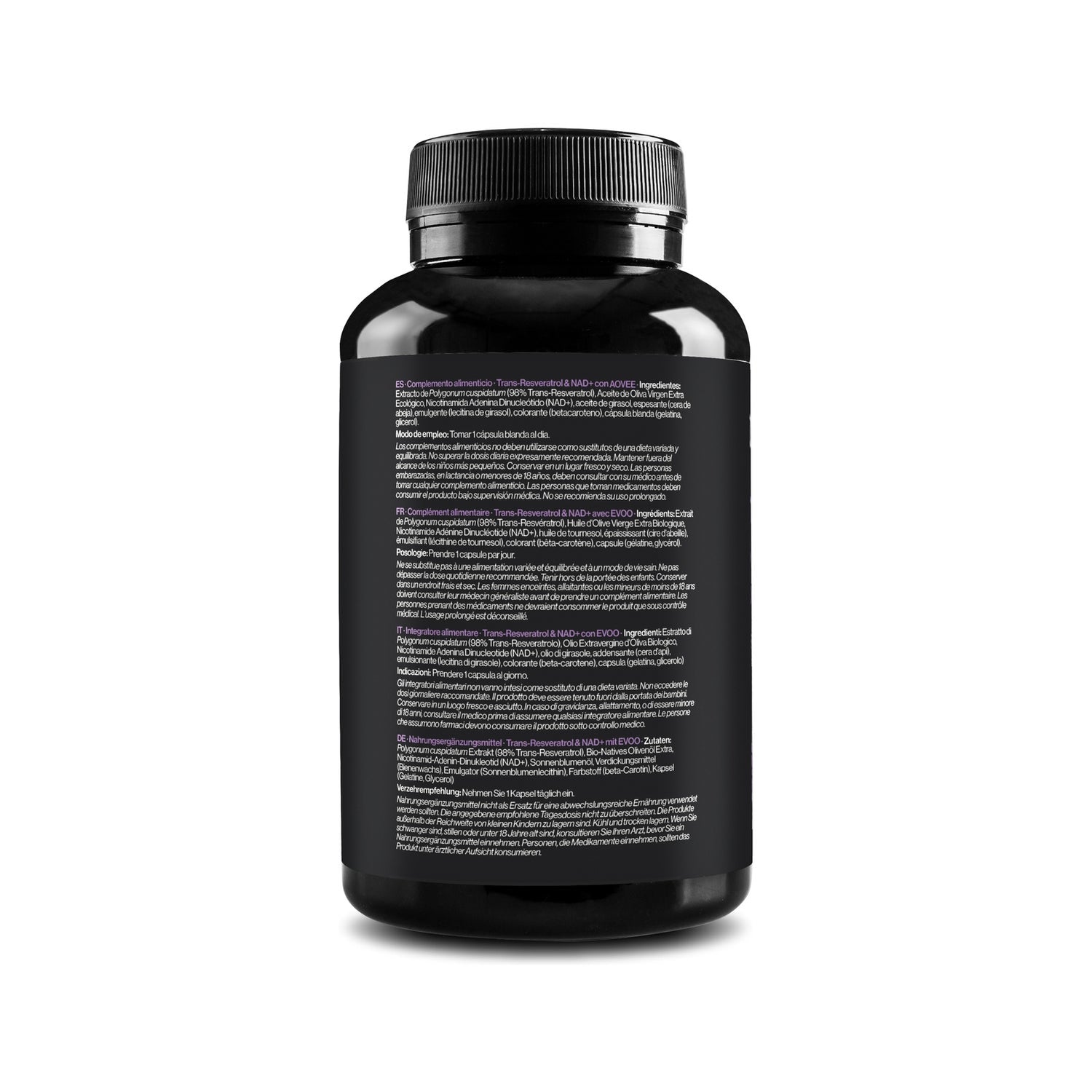 Zenement Trans-Resveratrol & NAD+ con AOVEE 90 perlas