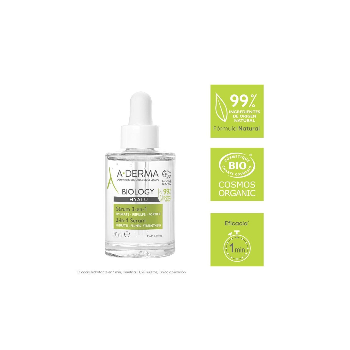 A-Derma Biology Hyalu Sérum 3-en-1 30ml