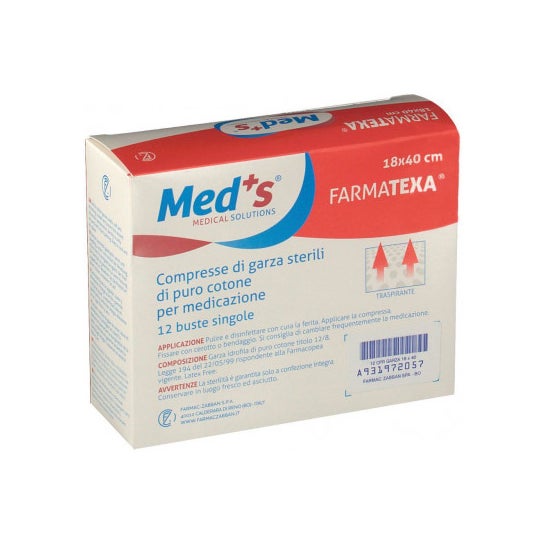 Meds Gasa 12/8 36X40Cm 12Pcs Zab